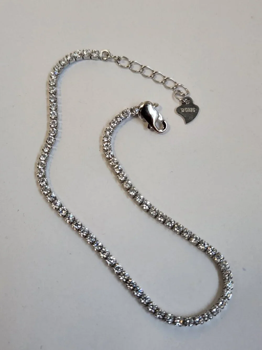 VTG NWOT Swarovski Tennis Bracelet 925 Sterling Silver 7
